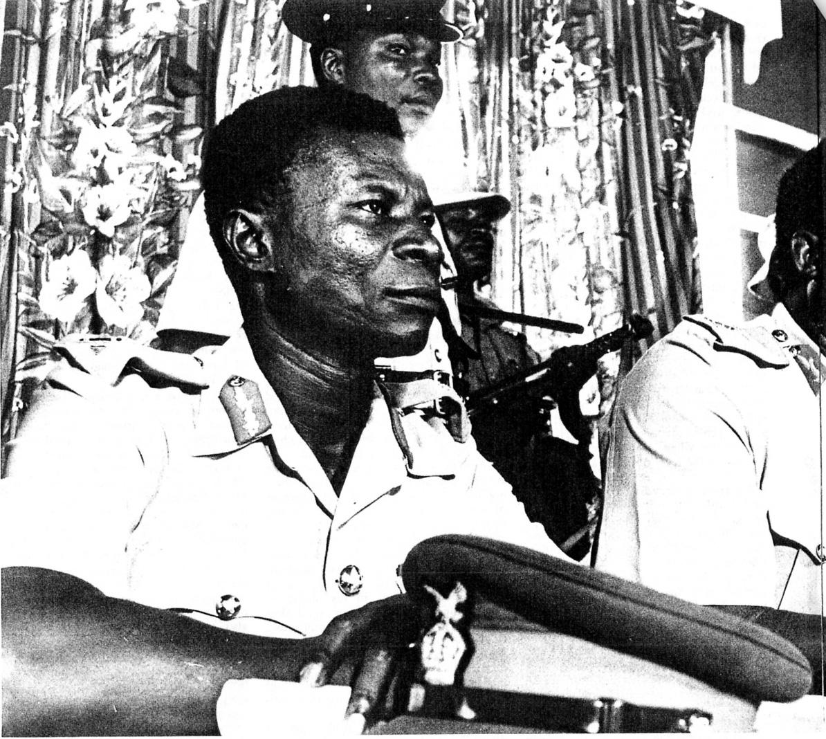Major General Emmanuel kwasi Kotoka who was a member of the ruling National Liberation Council (NLC) which came to power in Ghana in a military coup d'état on 24 February 1966 was killed in an abortive coup attempt involving junior officers. It was code named Guitar boy
